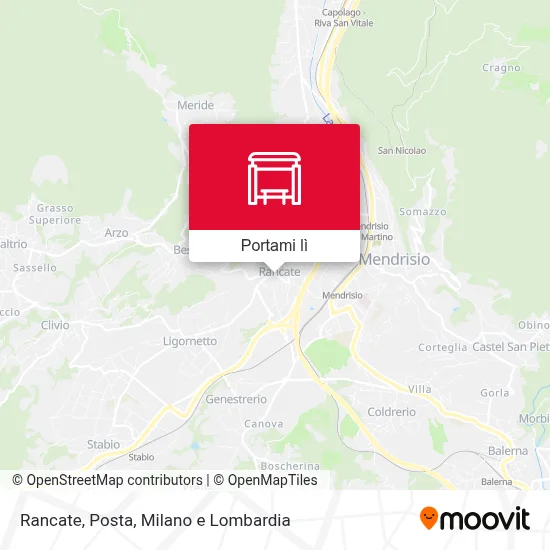 Mappa Rancate, Posta