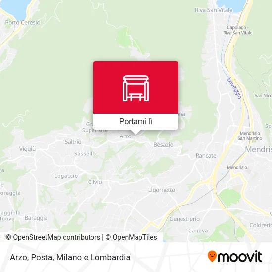 Mappa Arzo, Posta