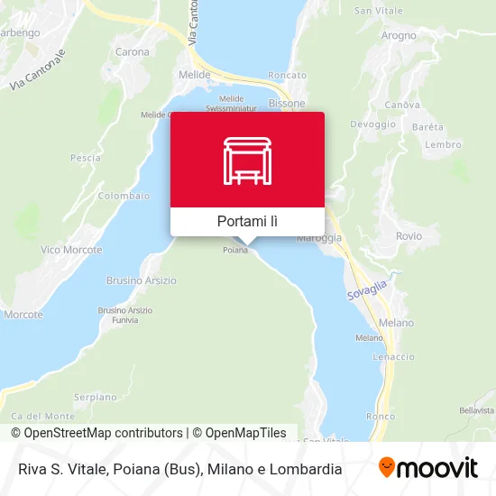 Mappa Riva S. Vitale, Poiana (Bus)