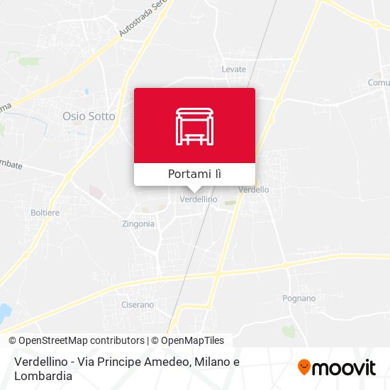 Mappa Verdellino - Via Principe Amedeo