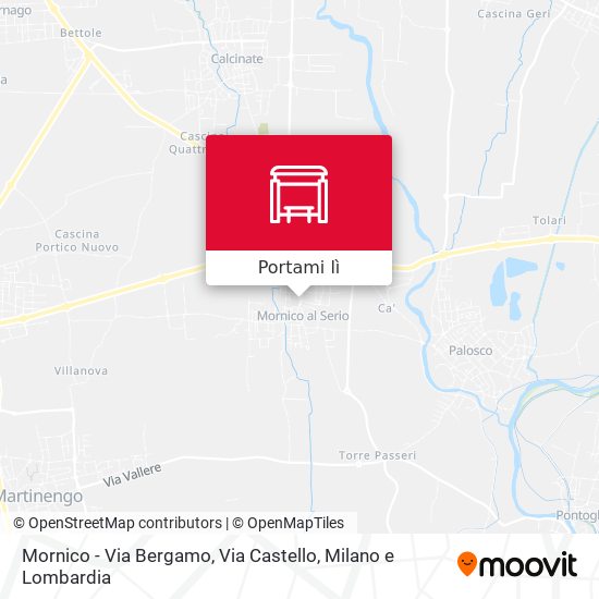 Mappa Mornico - Via Bergamo, Via Castello