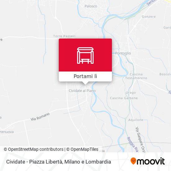 Mappa Cividate - Piazza Libertà