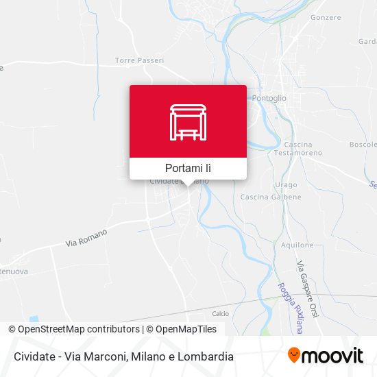 Mappa Cividate - Via Marconi