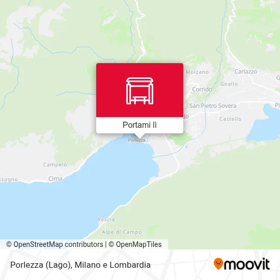 Mappa Porlezza (Lago)