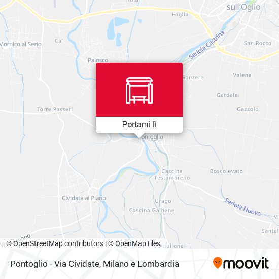 Mappa Pontoglio - Via Cividate