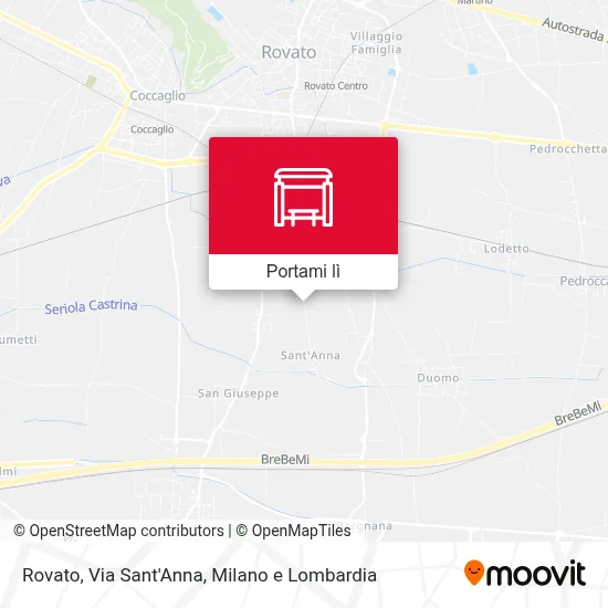 Mappa Rovato, Via Sant'Anna