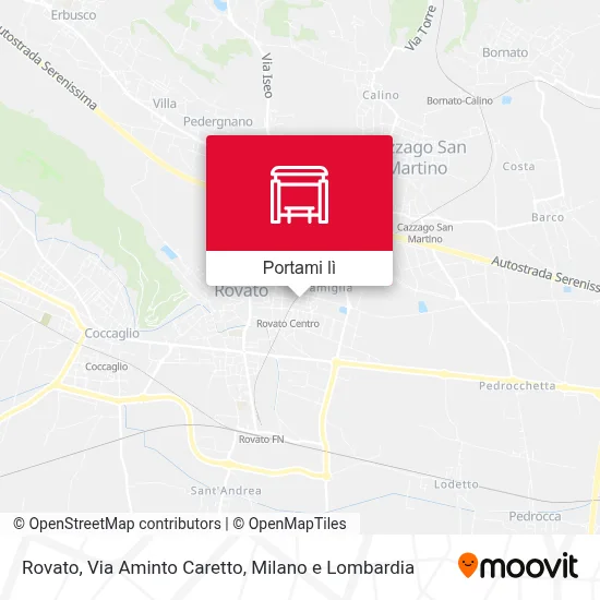 Mappa Rovato, Via Aminto Caretto