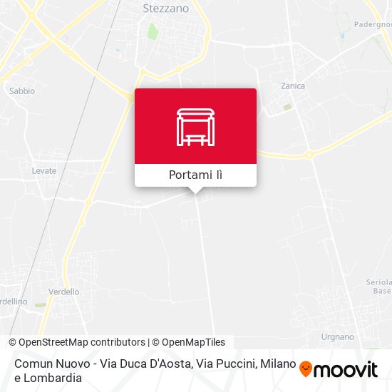 Mappa Comun Nuovo - Via Duca D'Aosta, Via Puccini