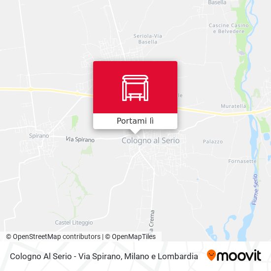 Mappa Cologno Al Serio - Via Spirano
