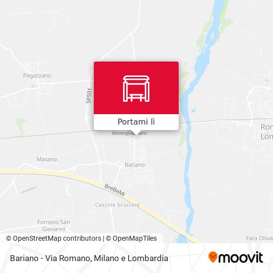 Mappa Bariano - Via Romano