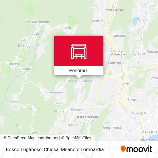 Mappa Bosco Luganese, Chiesa