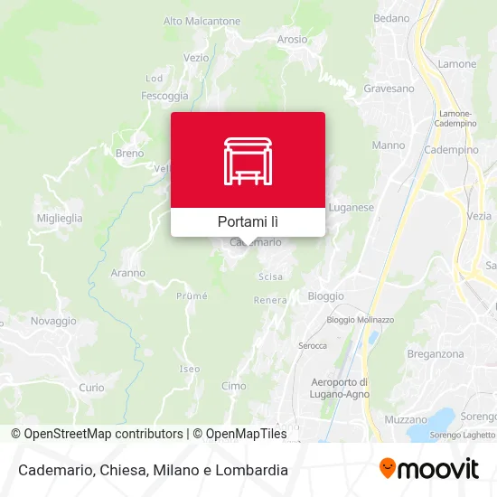 Mappa Cademario, Chiesa