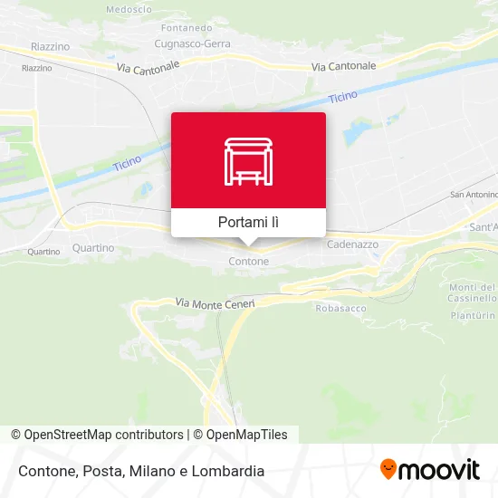 Mappa Contone, Posta