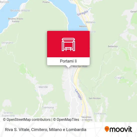 Mappa Riva S. Vitale, Cimitero