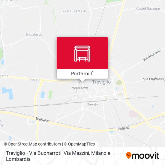 Mappa Treviglio - Via Buonarroti, Via Mazzini