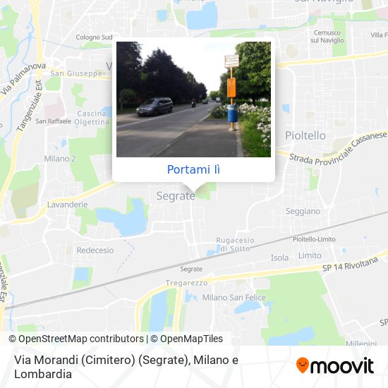 Mappa Via Morandi (Cimitero) (Segrate)