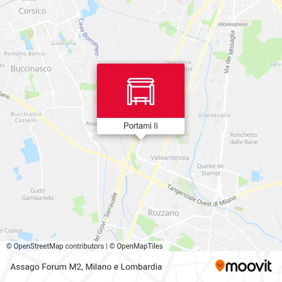 Mappa Assago Forum M2