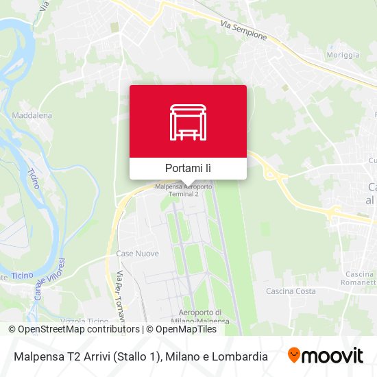 Mappa Malpensa T2 Arrivi (Stallo 1)