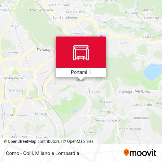 Mappa Como - Colli