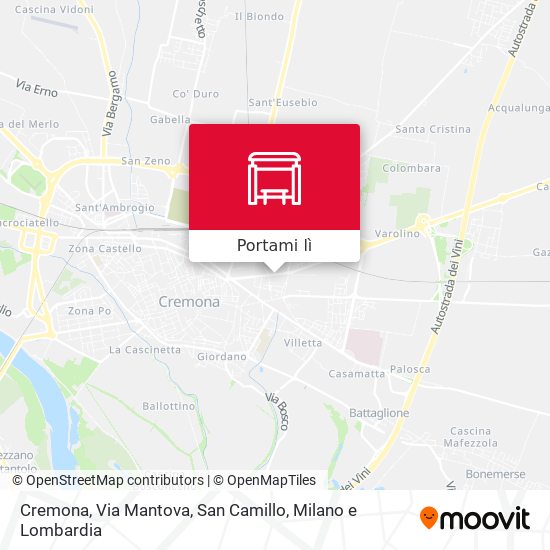 Mappa Cremona, Via Mantova, San Camillo