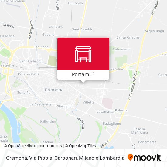 Mappa Cremona, Via Pippia, Carbonari