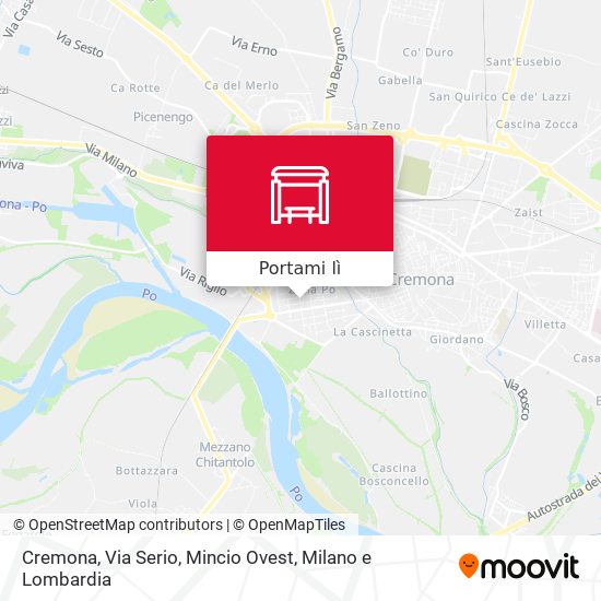 Mappa Cremona, Via Serio, Mincio Ovest