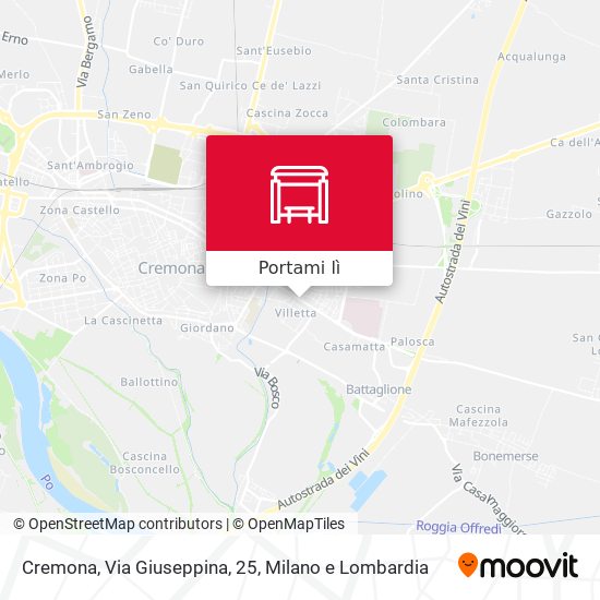 Mappa Cremona, Via Giuseppina, 25