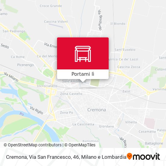 Mappa Cremona, Via San Francesco, 46