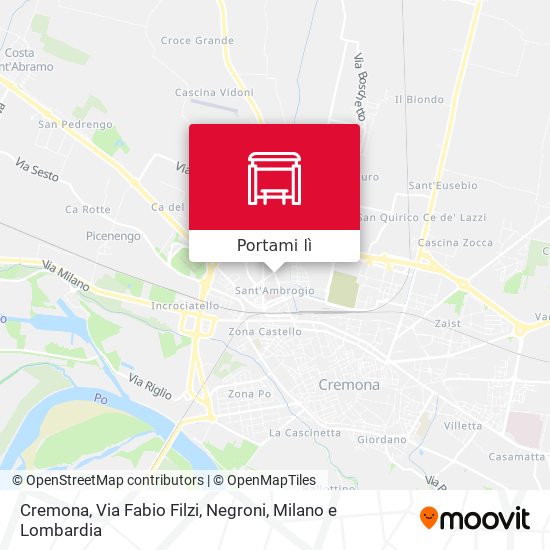 Mappa Cremona, Via Fabio Filzi, Negroni