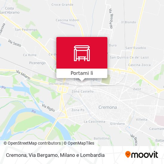 Mappa Cremona, Via Bergamo