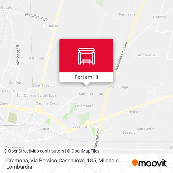 Mappa Cremona, Via Persico Casenuove, 185
