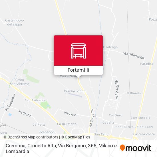 Mappa Cremona, Crocetta Alta, Via Bergamo, 365