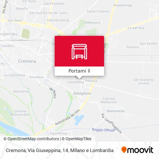 Mappa Cremona, Via Giuseppina, 14