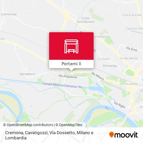 Mappa Cremona, Cavatigozzi, Via Dossetto