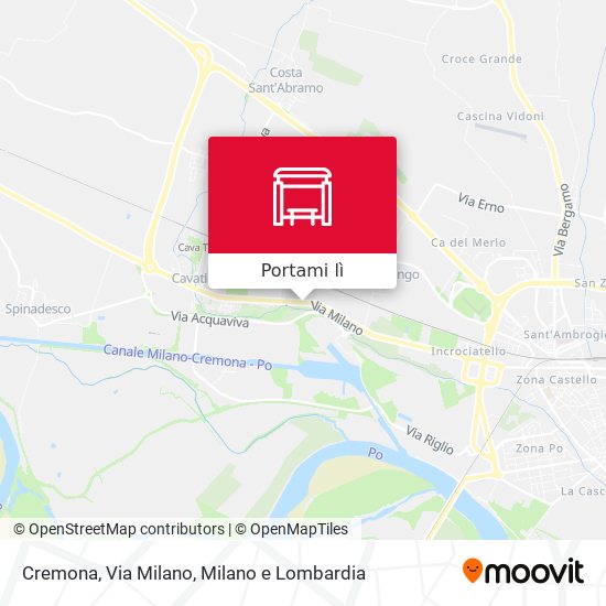 Mappa Cremona, Via Milano