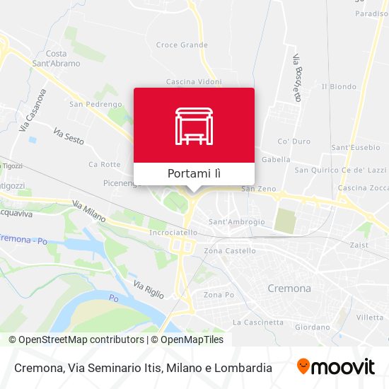 Mappa Cremona, Via Seminario Itis