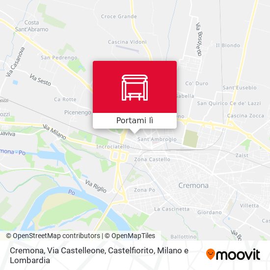 Mappa Cremona, Via Castelleone, Castelfiorito