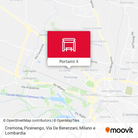 Mappa Cremona, Picenengo, Via De Berenzani