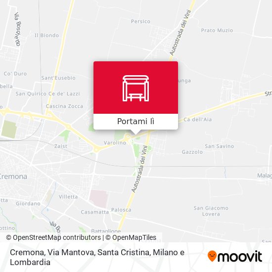 Mappa Cremona, Via Mantova, Santa Cristina