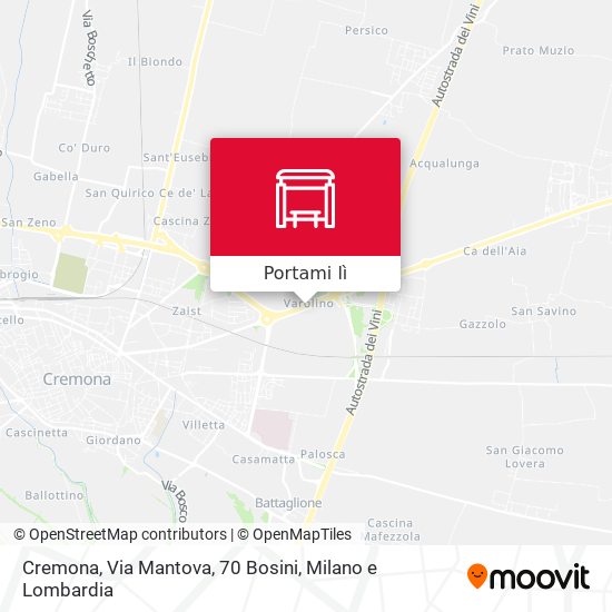 Mappa Cremona, Via Mantova, 70 Bosini