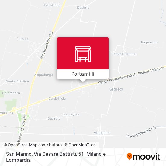 Mappa San Marino, Via Cesare Battisti, 51