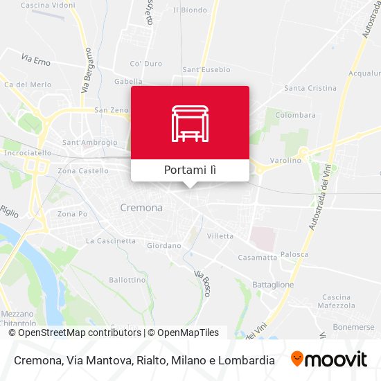 Mappa Cremona, Via Mantova, Rialto