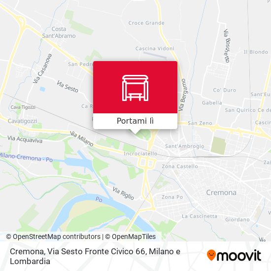 Mappa Cremona, Via Sesto Fronte Civico 66
