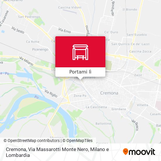 Mappa Cremona, Via Massarotti  Monte Nero