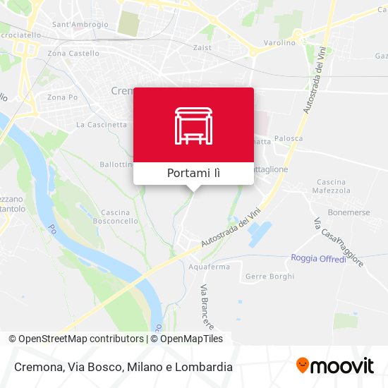 Mappa Cremona,  Via Bosco