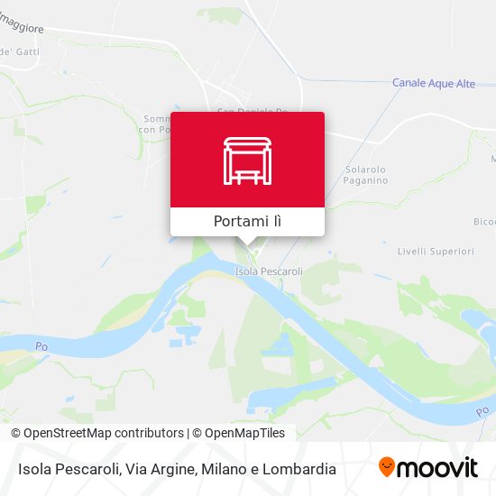 Mappa Isola Pescaroli, Via Argine