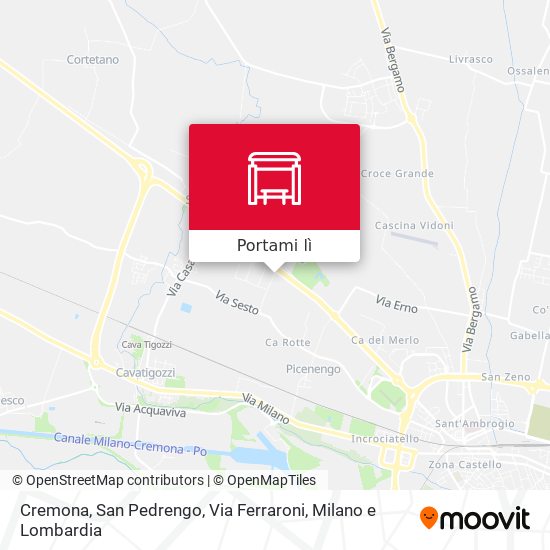 Mappa Cremona, San Pedrengo, Via Ferraroni