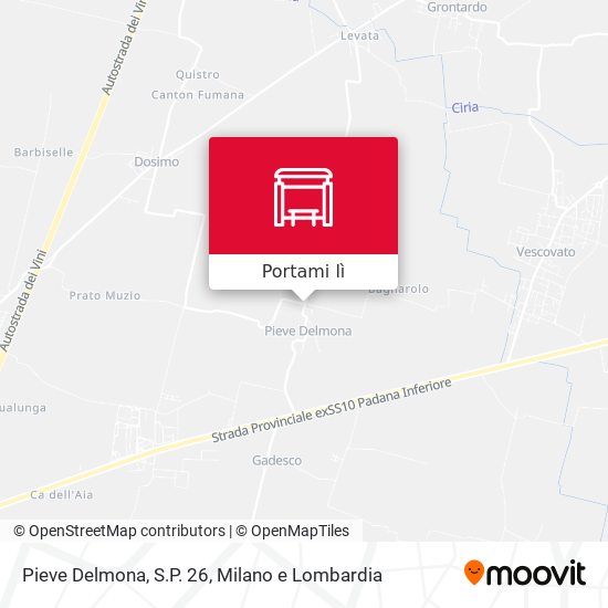 Mappa Pieve Delmona, S.P. 26