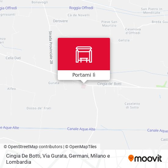 Mappa Cingia De Botti, Via Gurata, Germani