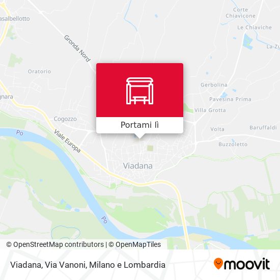 Mappa Viadana, Via Vanoni